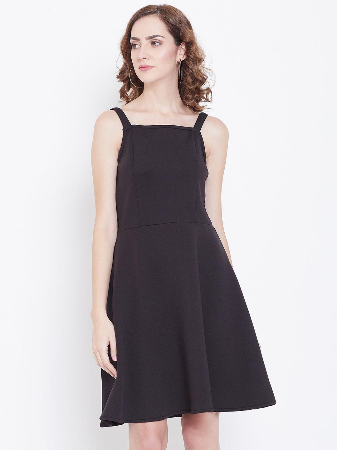 dodo & moa shoulder strap fit & flare dress