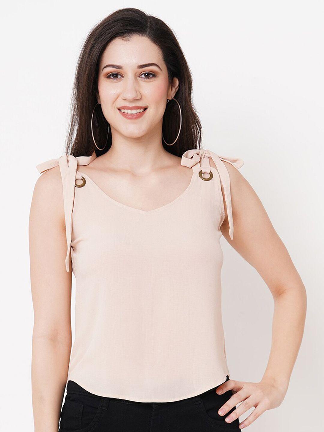 mish shoulder straps georgette top