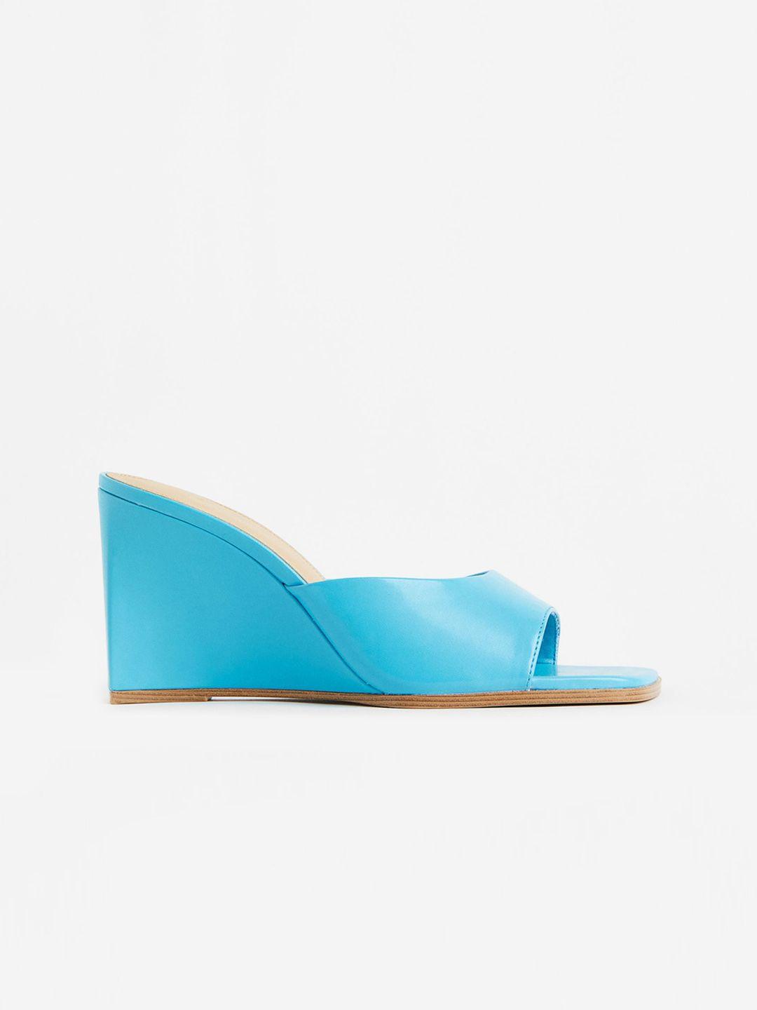 h&m woman wedge-heeled mules