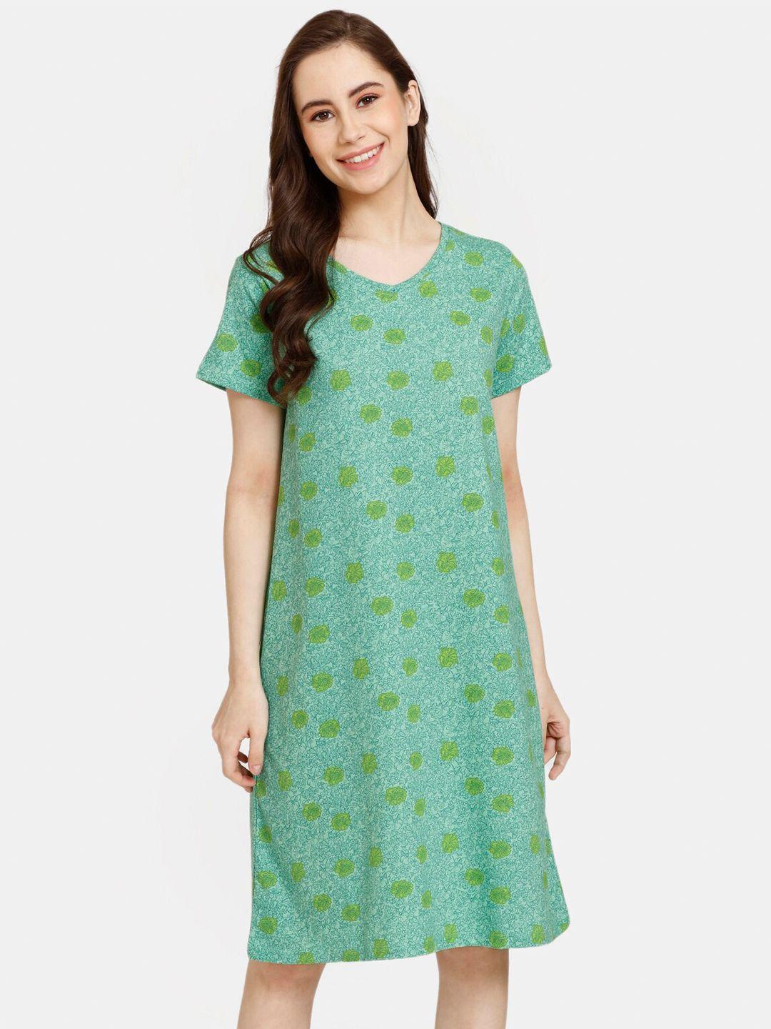 rosaline by zivame floral printed nightdress