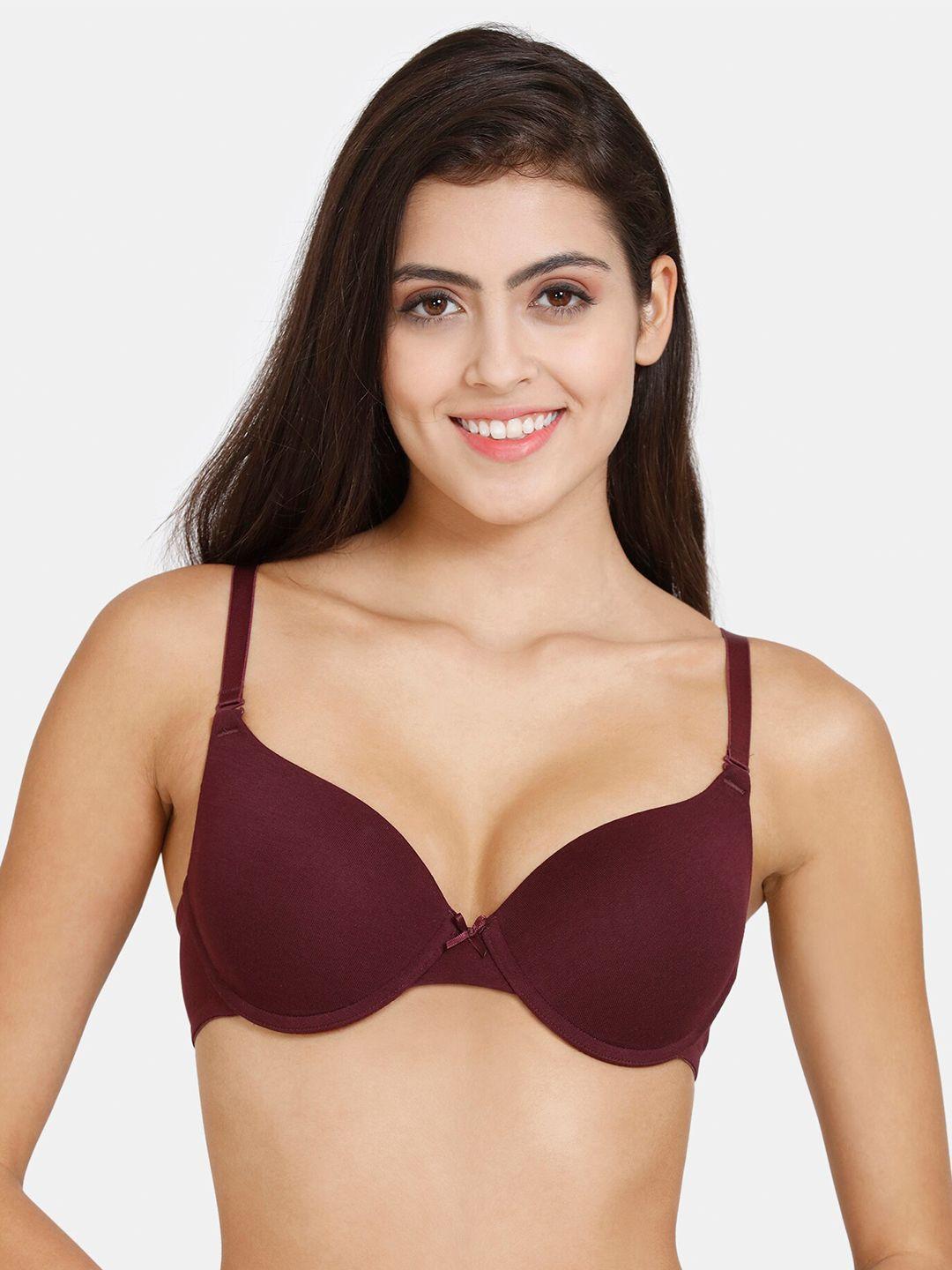 zivame underwired lightly padded all day comfort seamless push-up bra