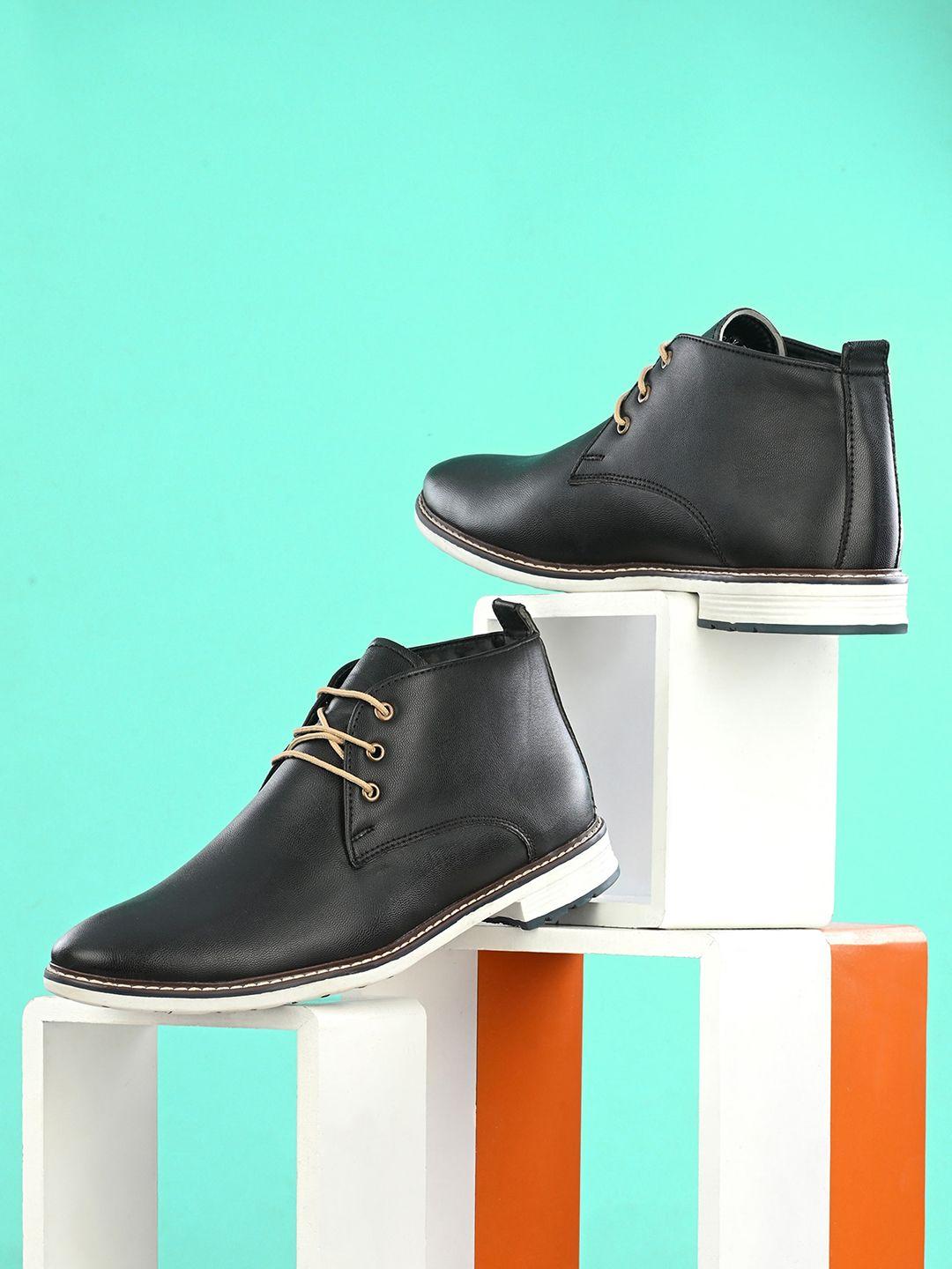 roadster men men mid top block heel boots