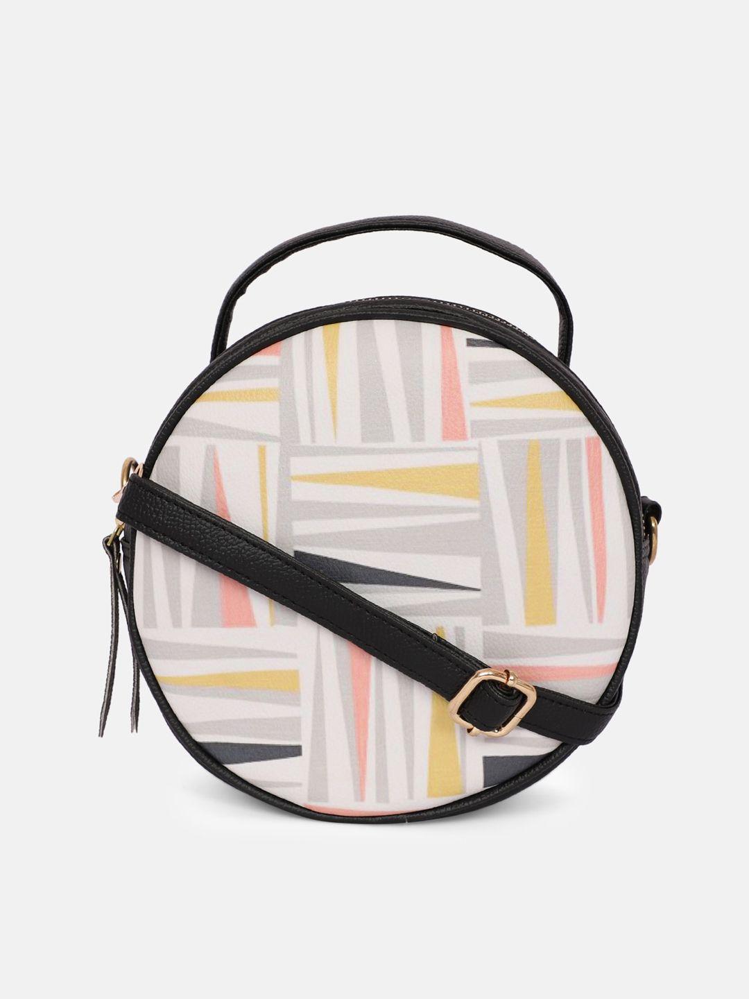 bagsy malone printed pu structured sling bag