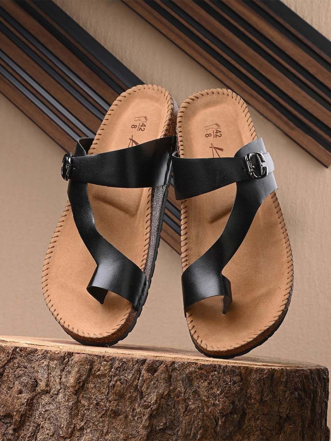 knoos men solid comfort sandals