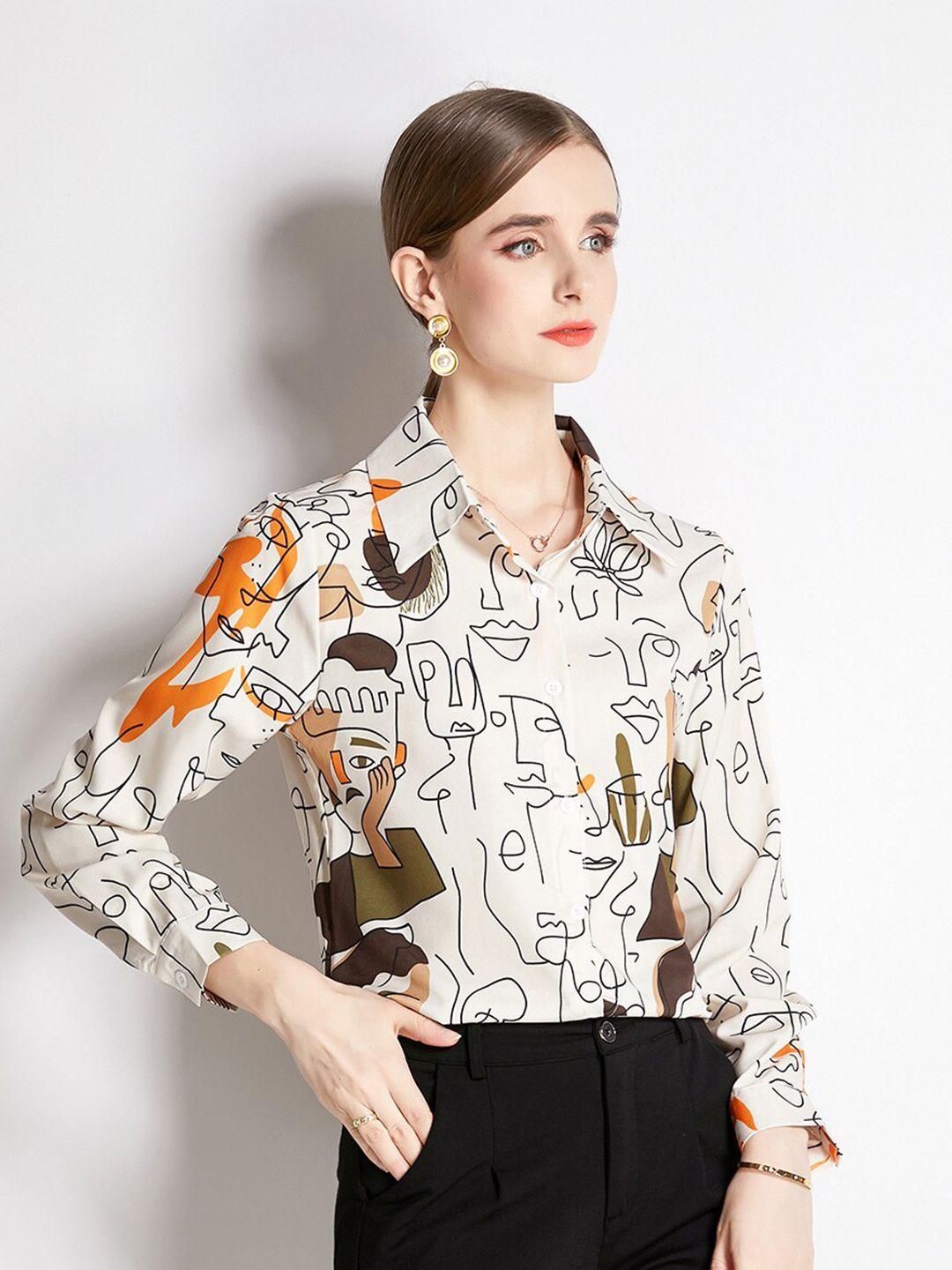 jc collection graphic printed casual shirt