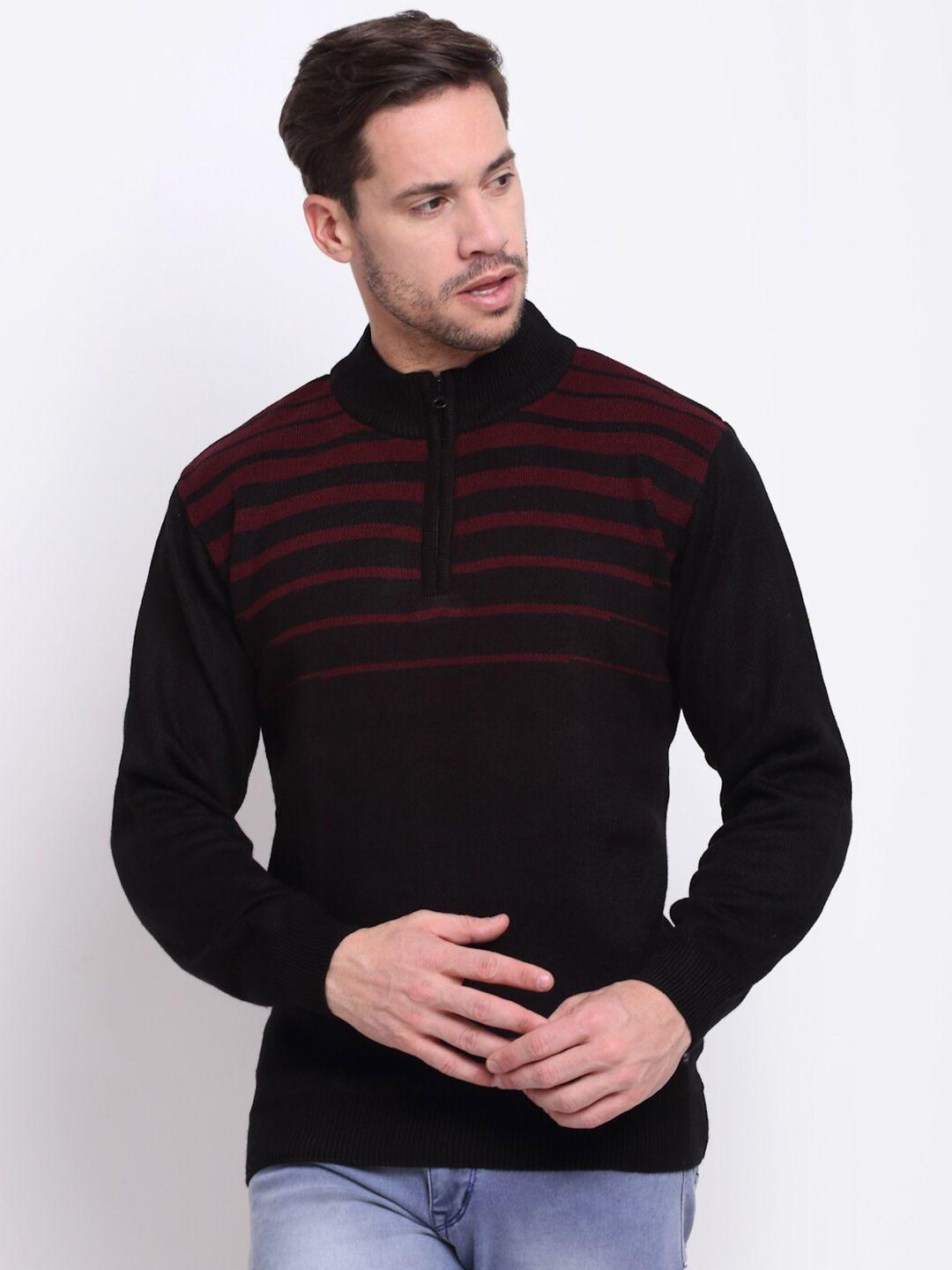 cantabil men checked acrylic pullover