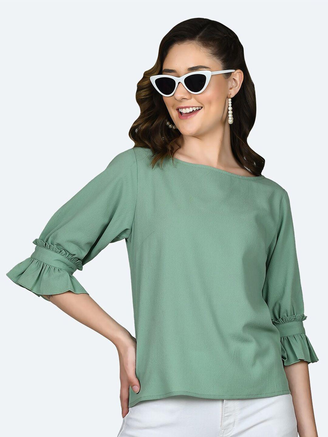 zink london boat neck bell sleeves regular top