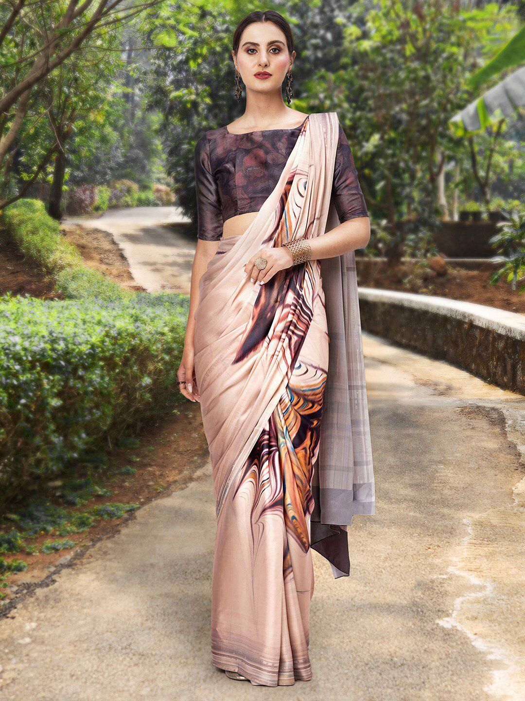 anouk abstract printed saree