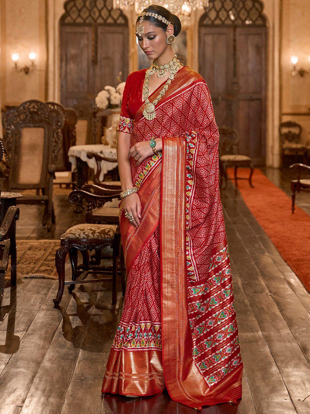 anouk ethnic motifs pochampally saree