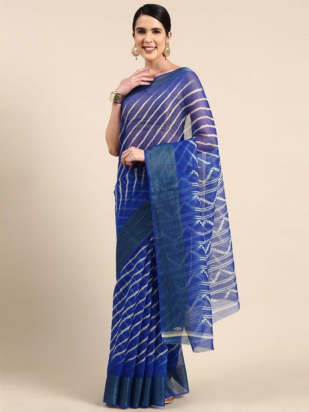 anouk printed leheriya saree