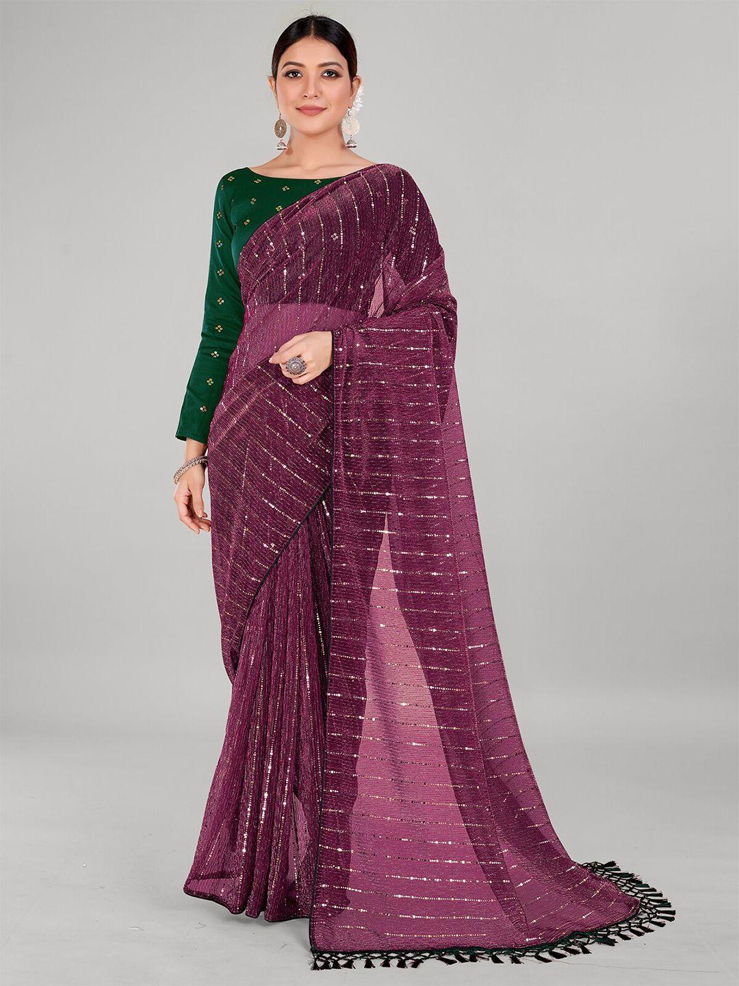 mitera embellished saree with embellished blouse