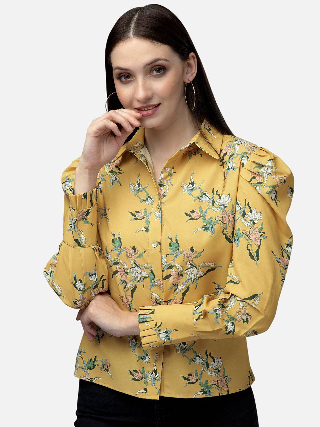 neofaa floral printed casual shirt