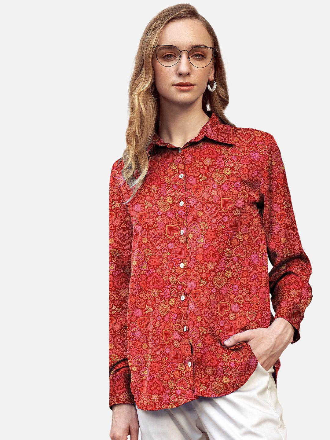 neofaa floral printed casual shirt