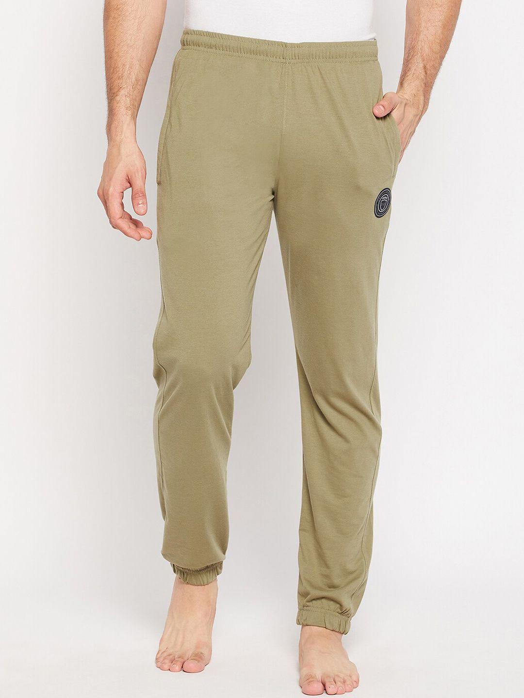 okane men mid-rise cotton lounge joggers