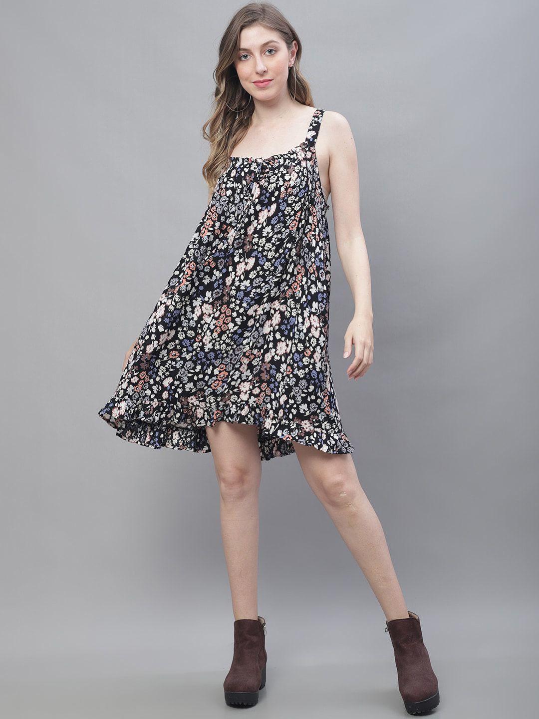 nobarr animal a-line dress