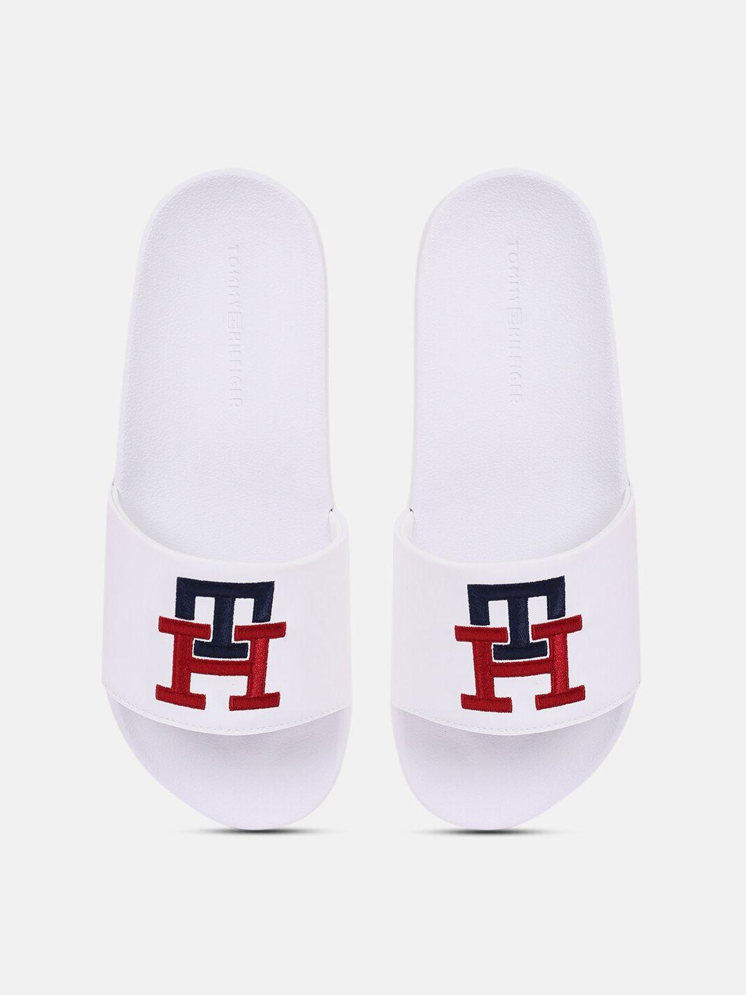 tommy hilfiger men embroidered sliders