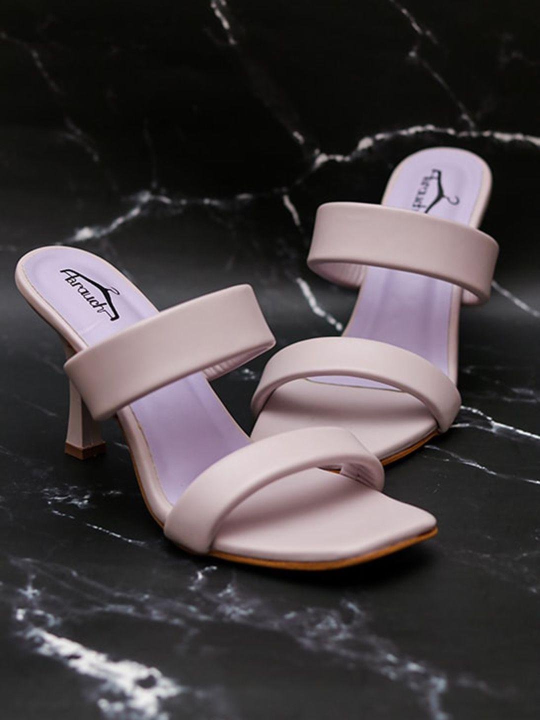 brauch open toe slim heels