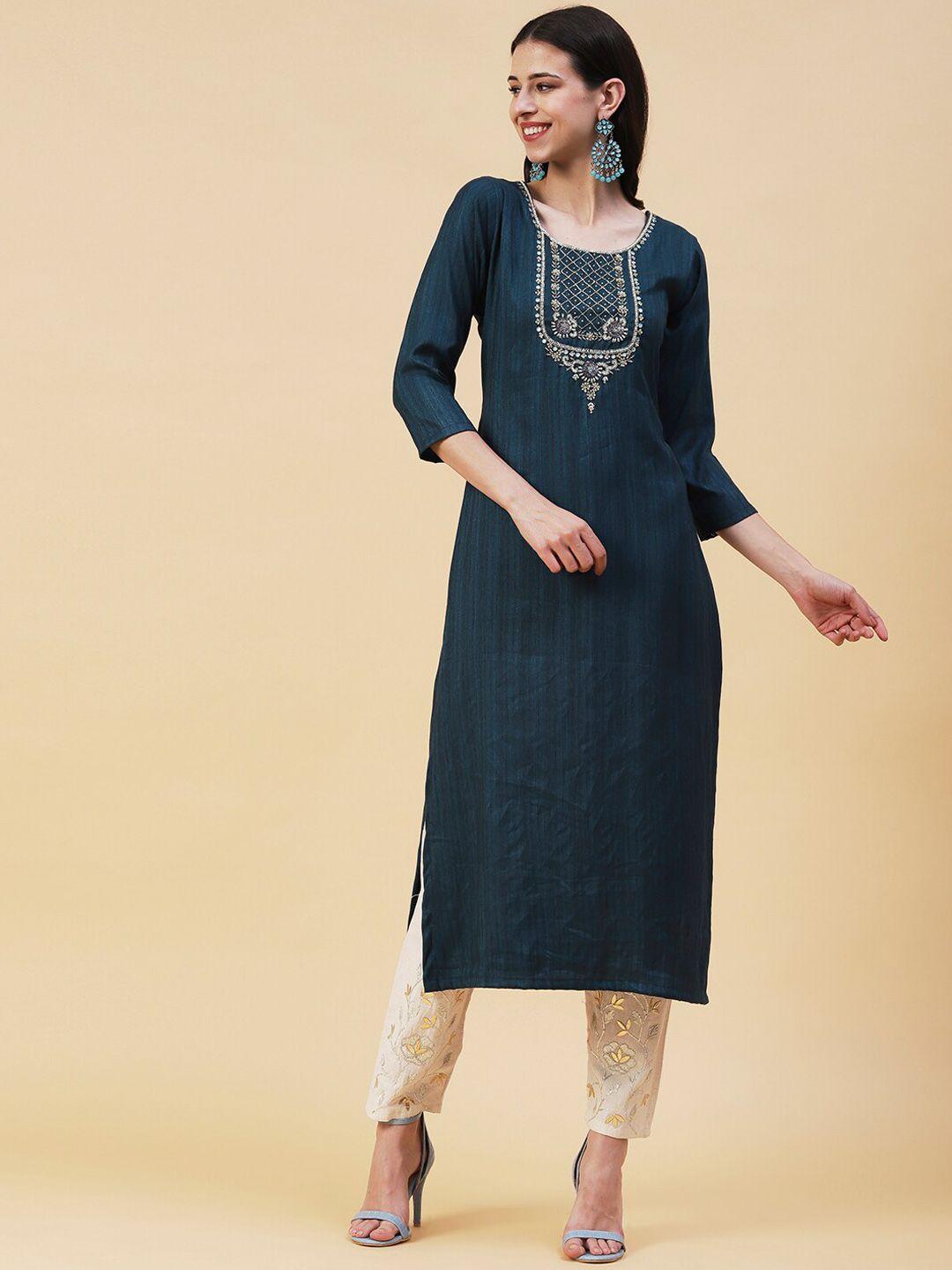 fashor embellished beads and stones kurta