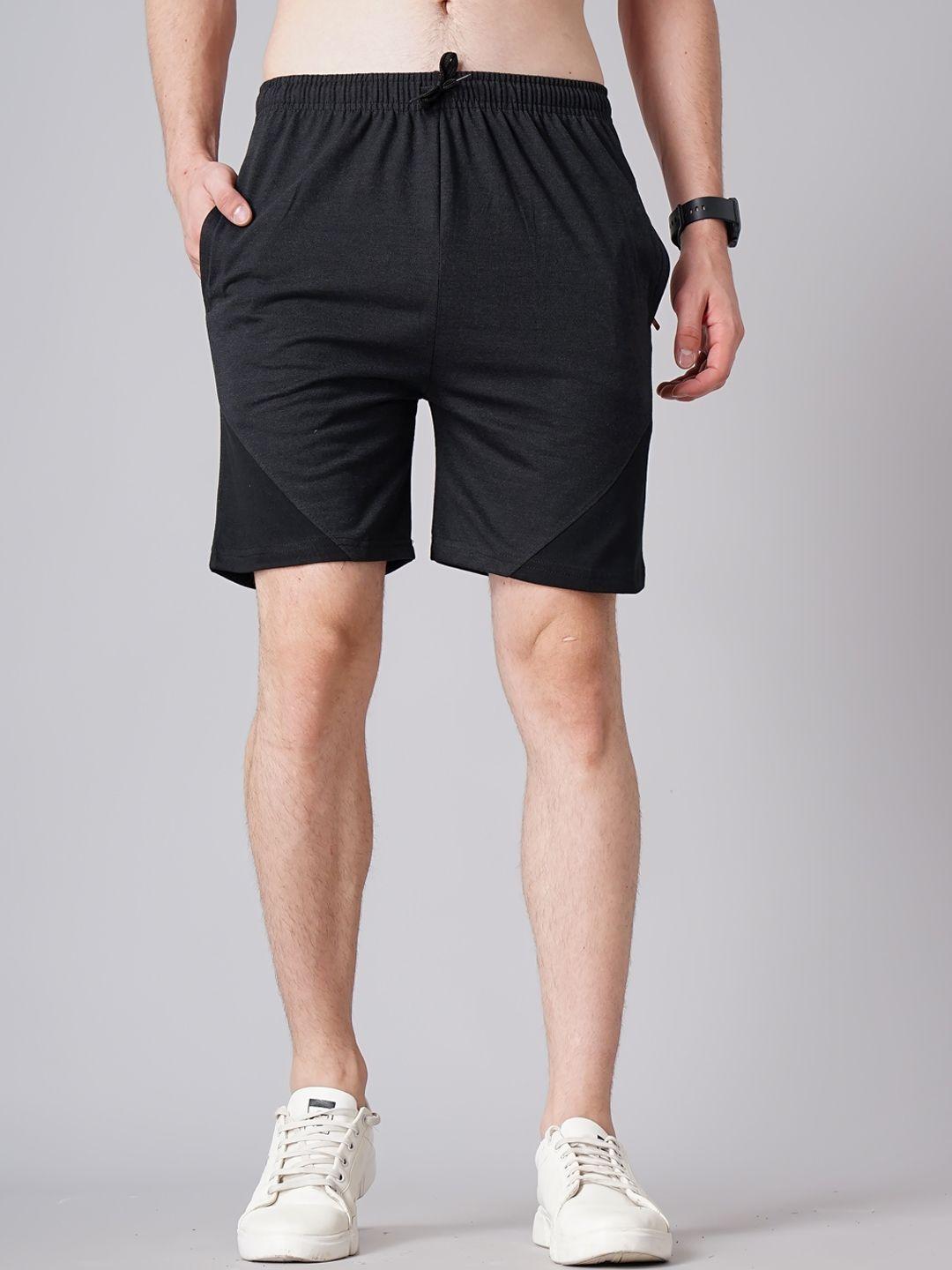 madsto plus size men slim fit cotton sports shorts