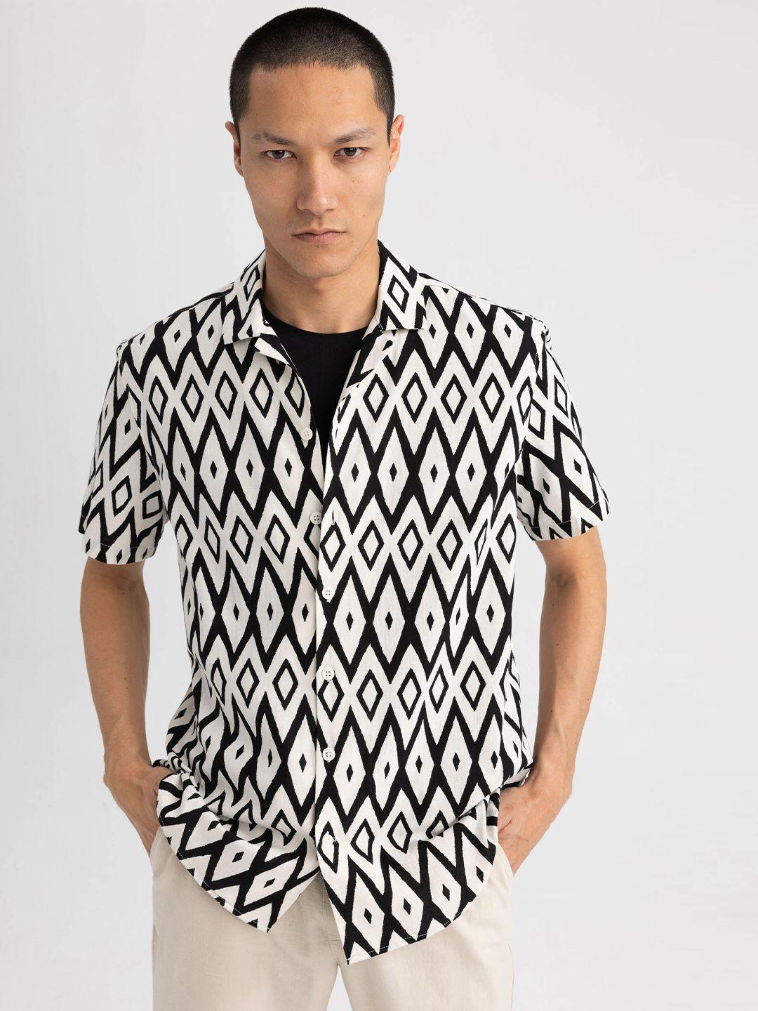 defacto printed casual shirt