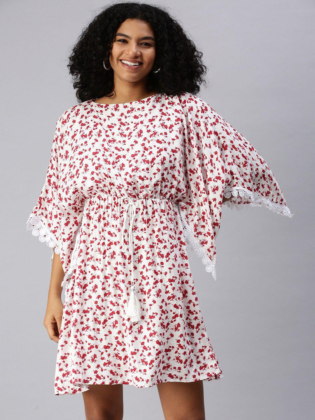 showoff floral kaftan dress