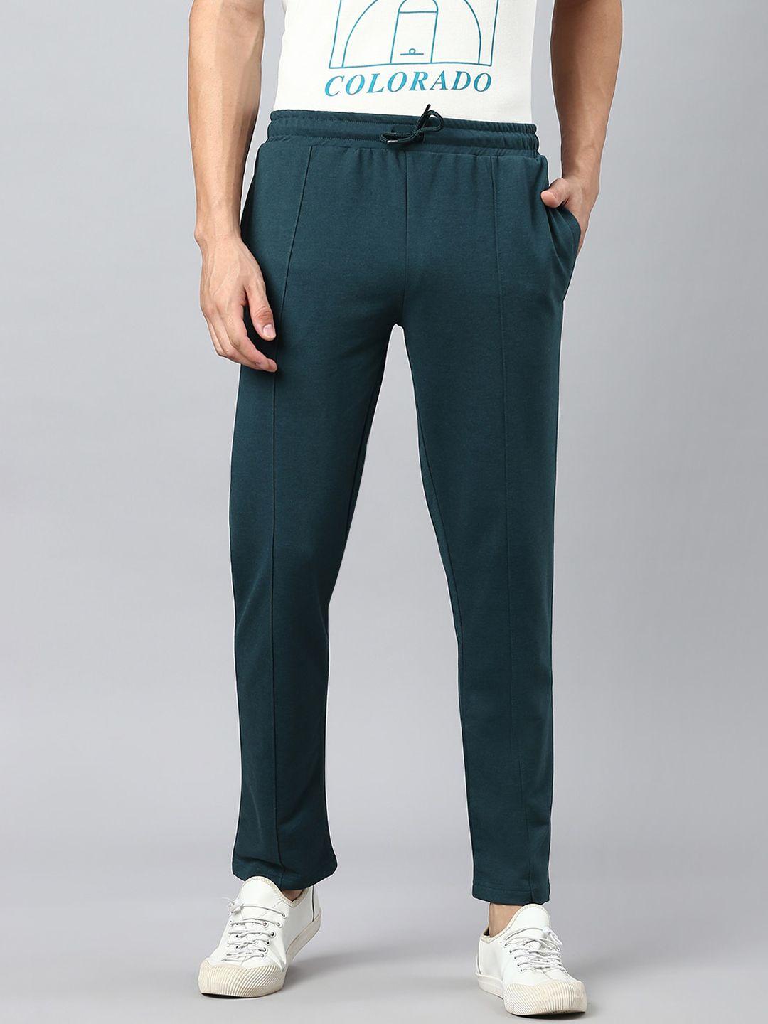 hubberholme men regular fit mid-rise track pants