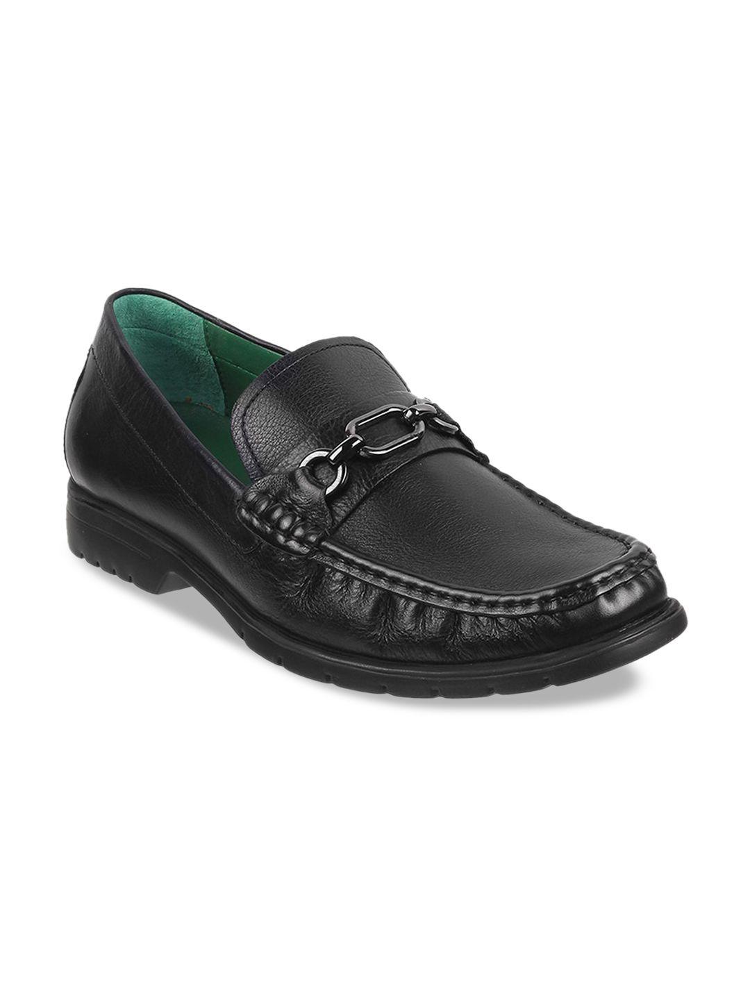 j.fontini men textured leather horsebit loafers