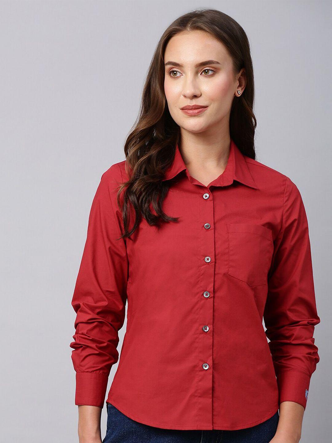 chemistry regular fit pure cotton casual shirt