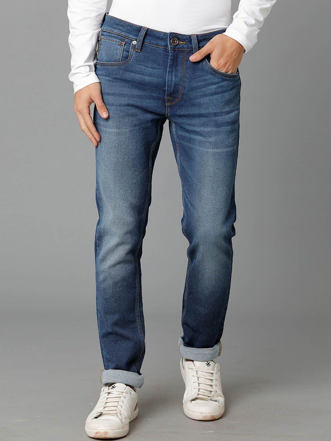 voi jeans men skinny fit light fade jeans