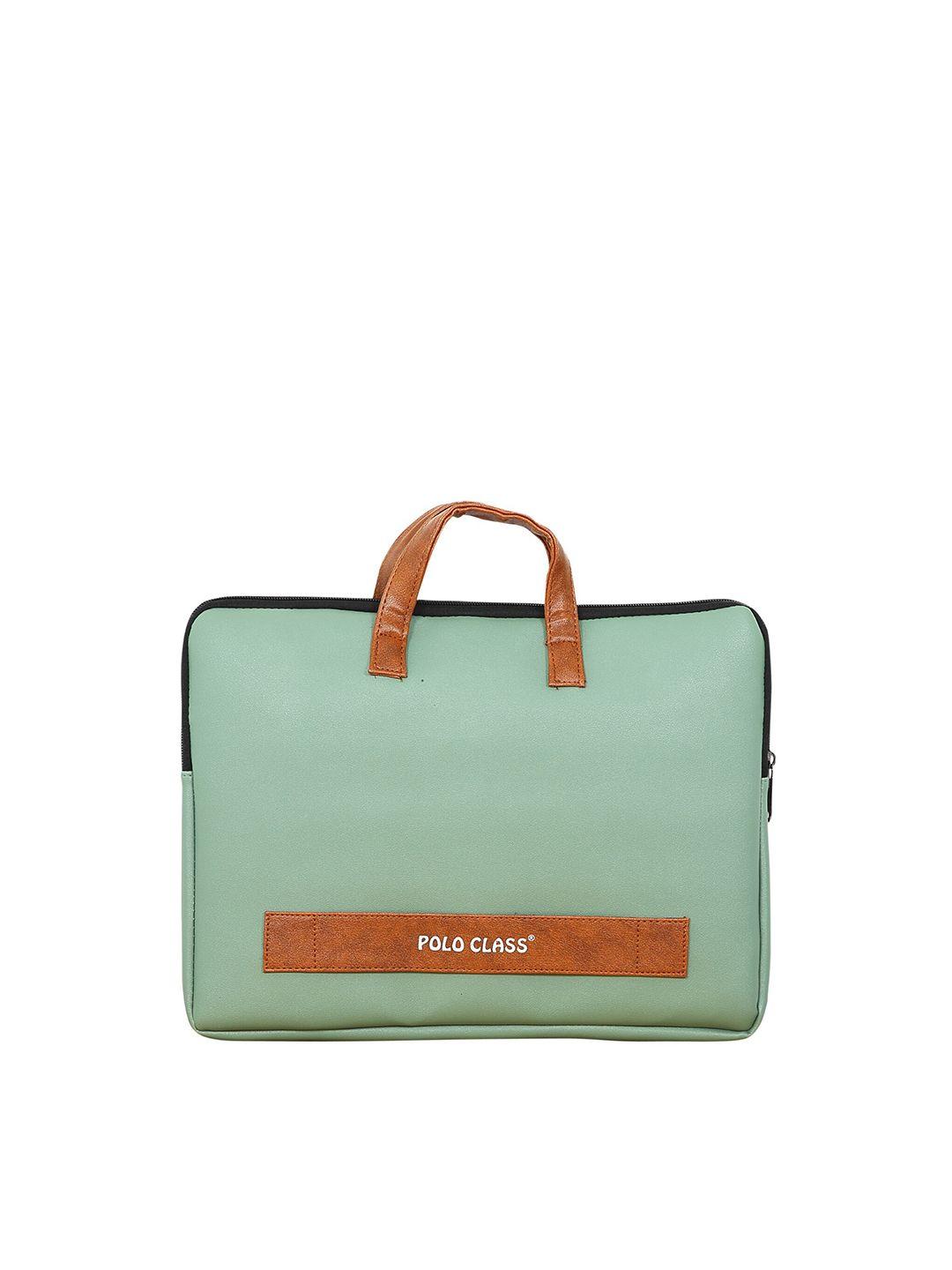 polo class fabric laptop bag with non-detachable sling strap