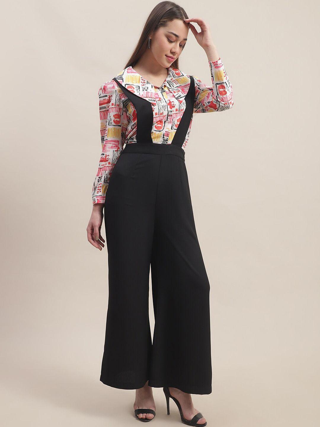 blanc9 printed top with flared trouser co-ords