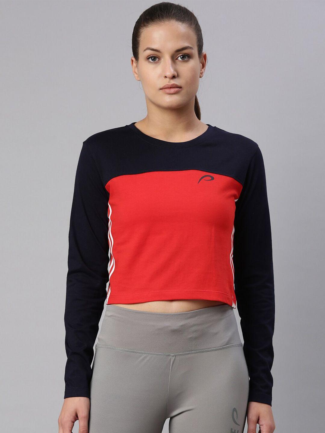 proline colourblocked cotton t-shirt