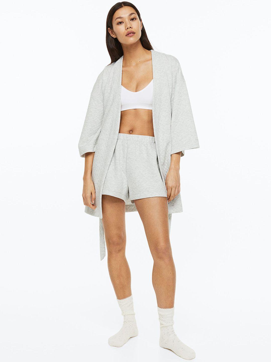 h&m quilted jersey dressing gown