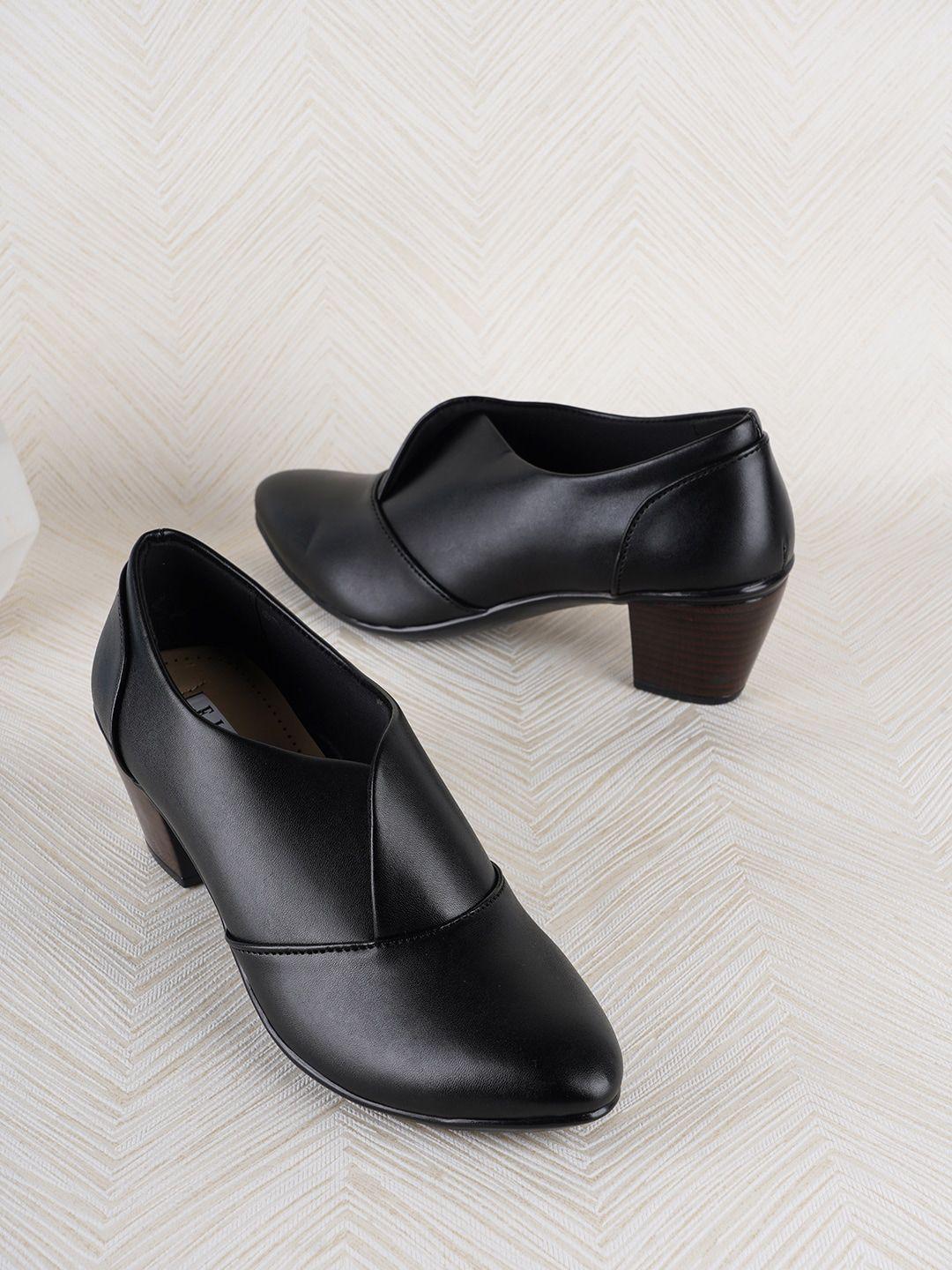 elle pointed toe block pumps