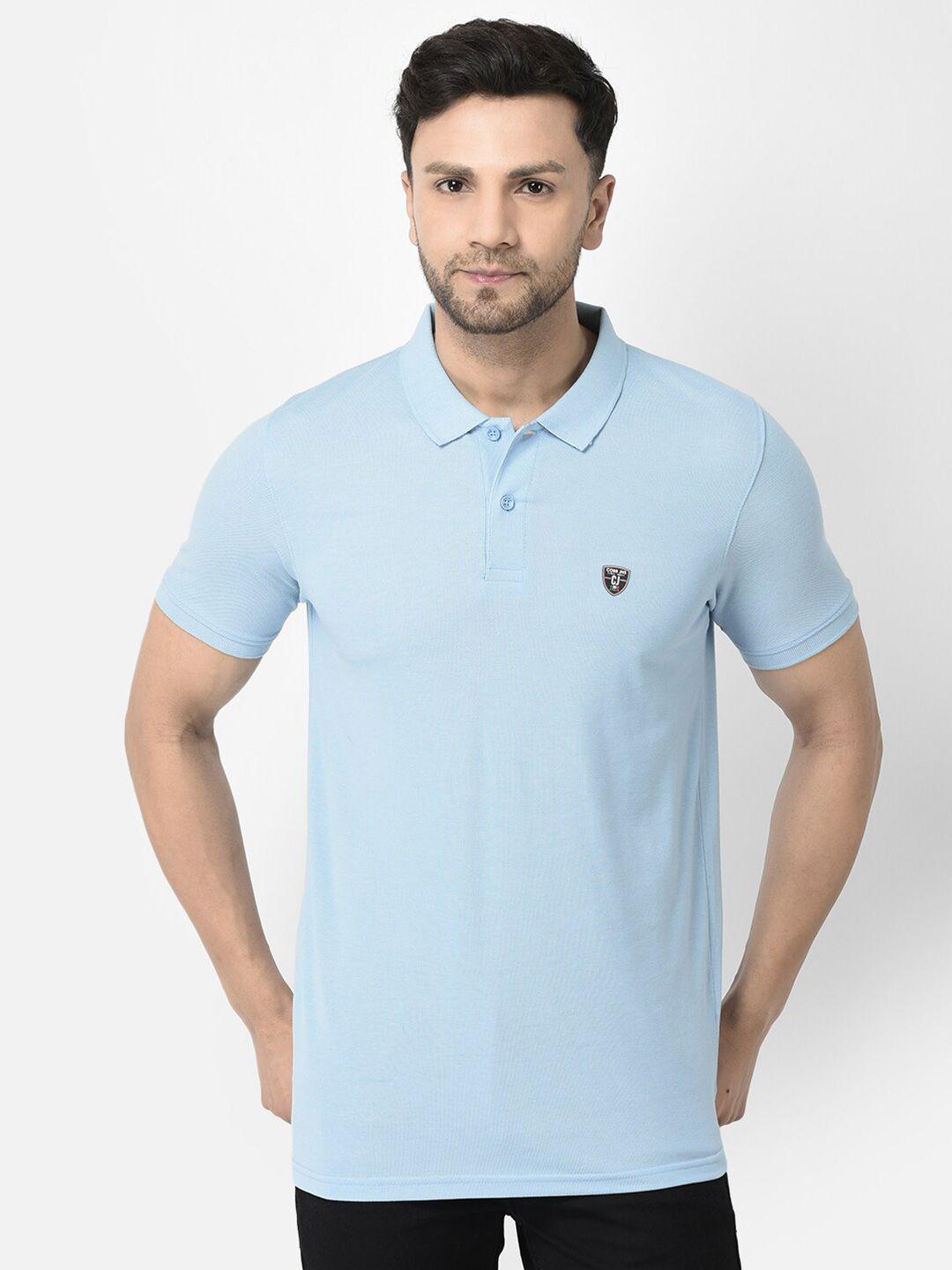 cobb polo collar longline length cotton t-shirt