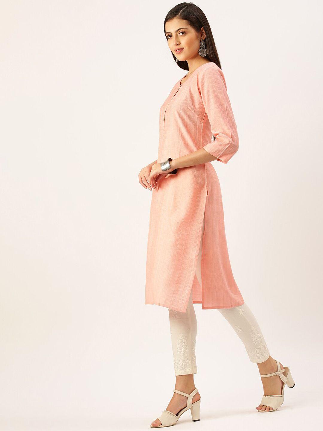 showoff round neck straight kurta