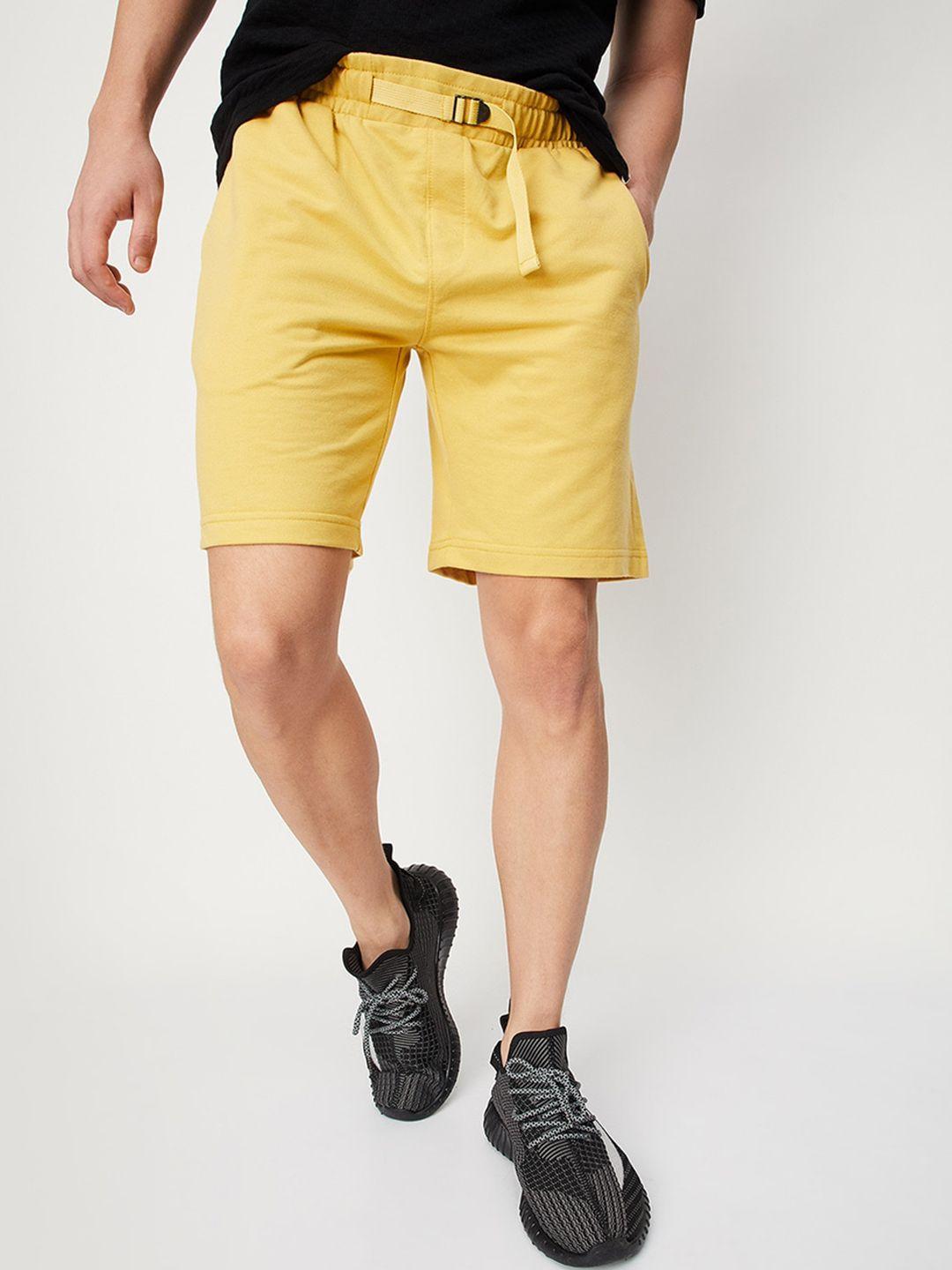 max men mid-rise cotton chino shorts