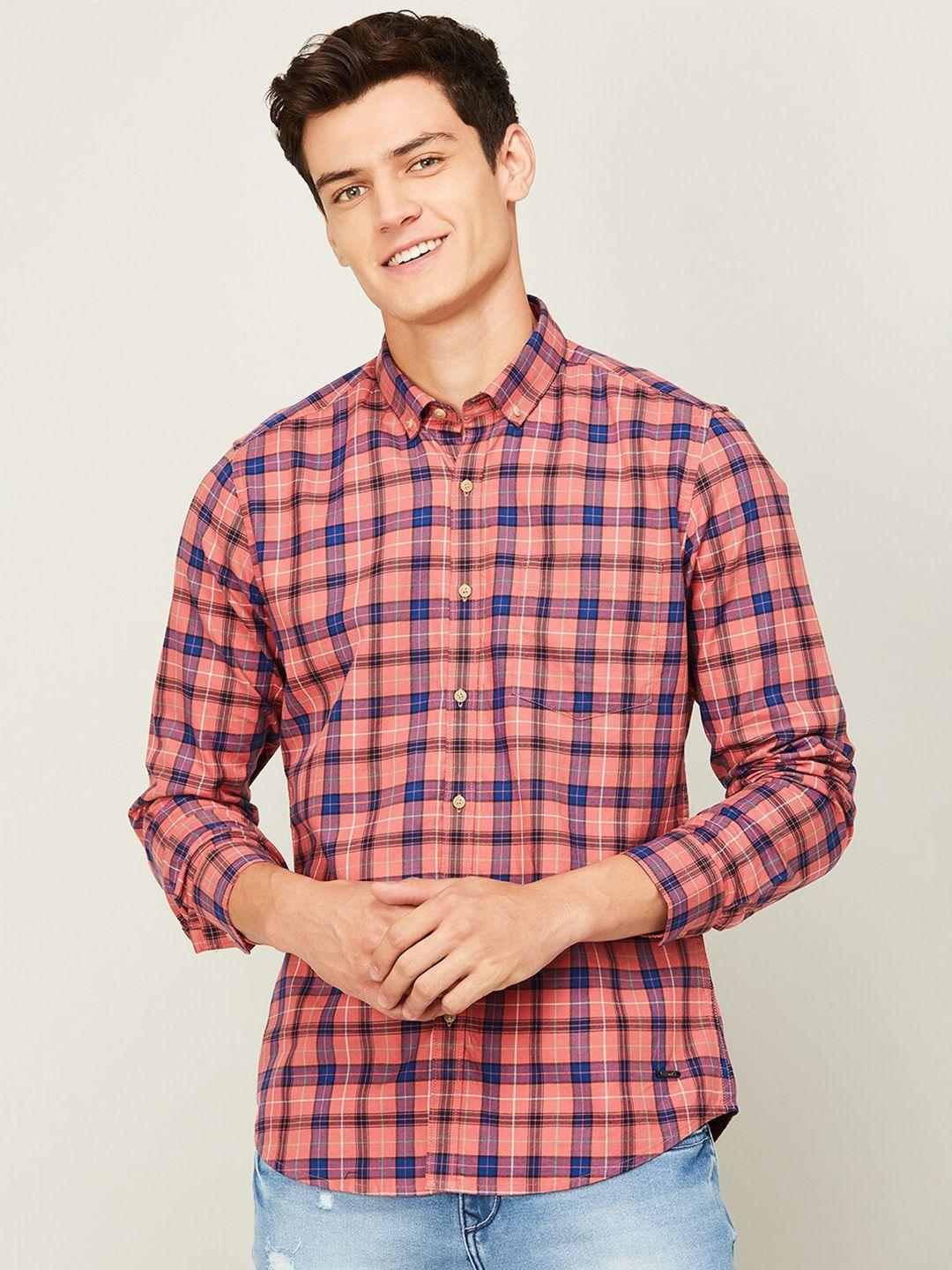 bossini checks cotton  casual shirt