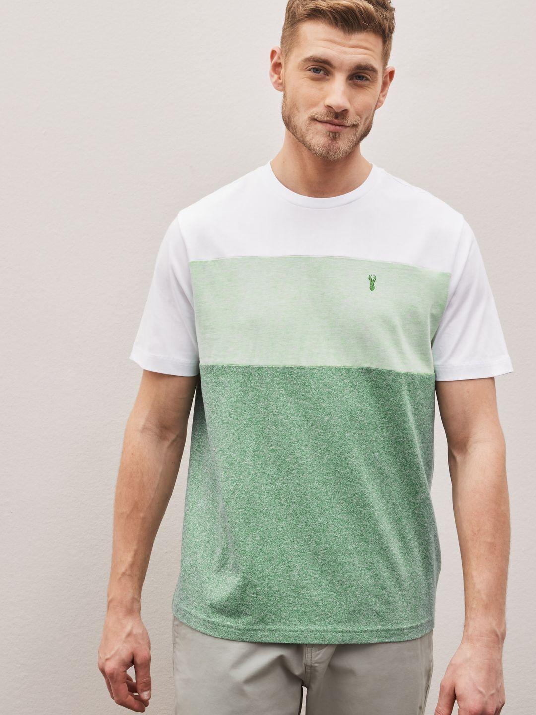 next colourblocked regular fit t-shirt