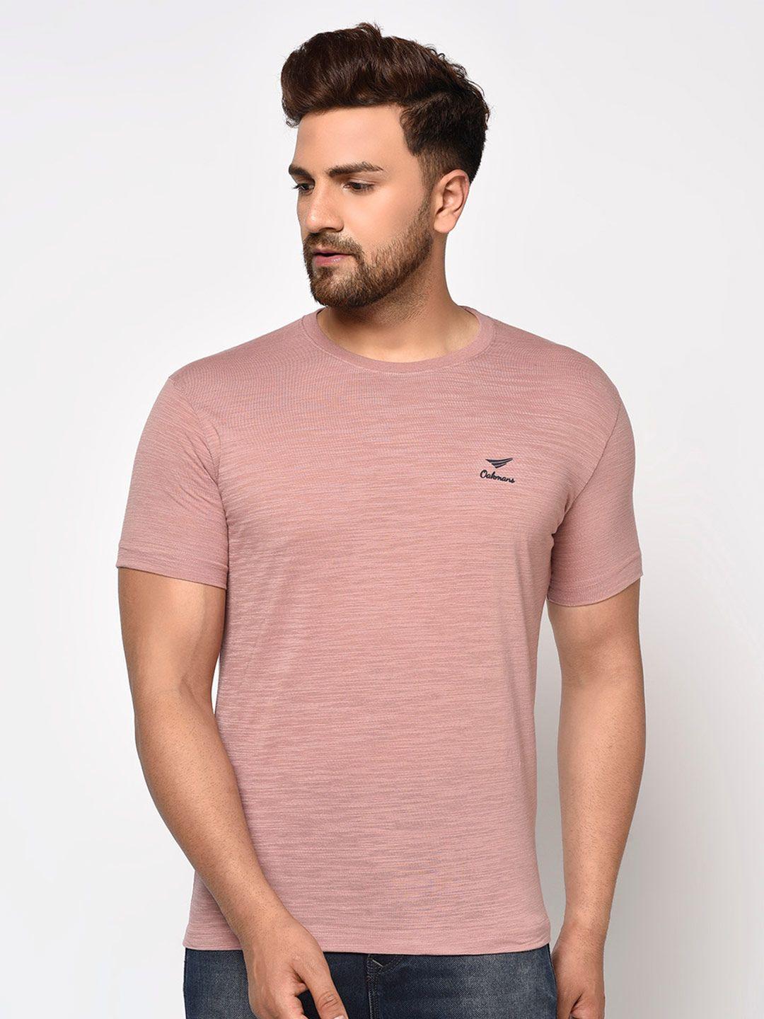 oakmans round neck knitted cotton t-shirt