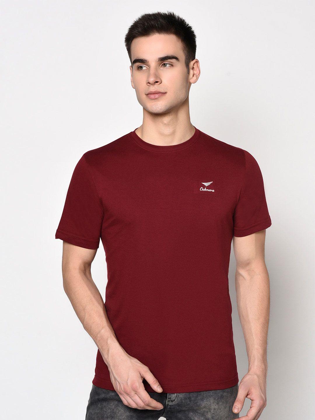 oakmans round neck short sleeves cotton t-shirt