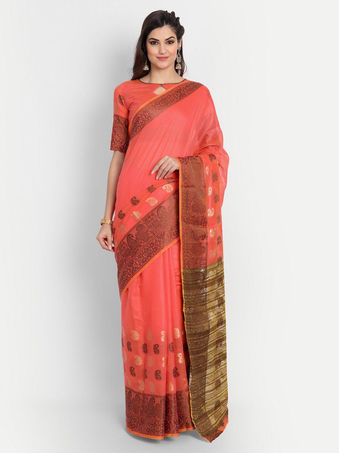 motihamir paisley woven design zari banarasi saree