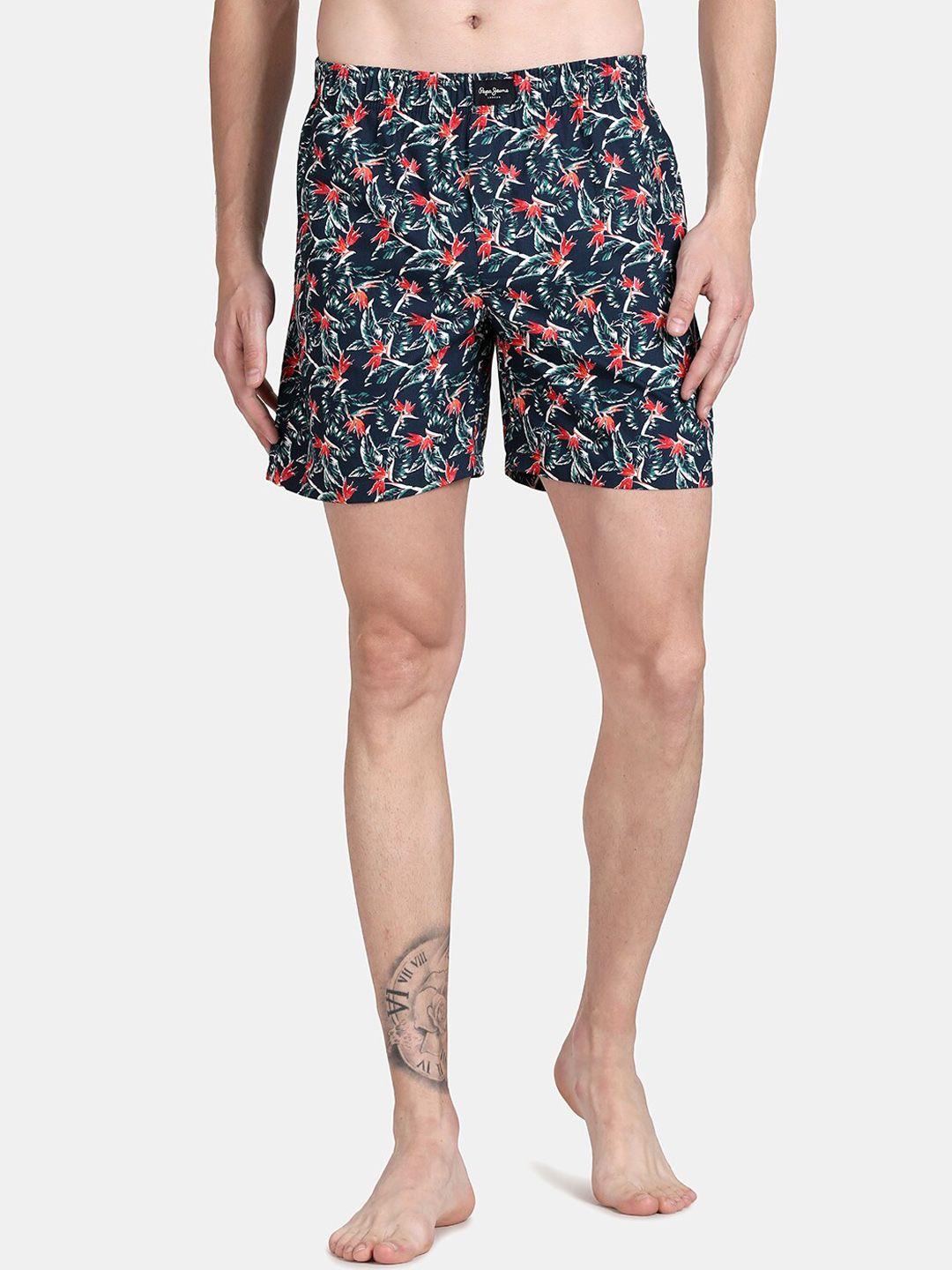 pepe jeans men printed pure cotton boxers