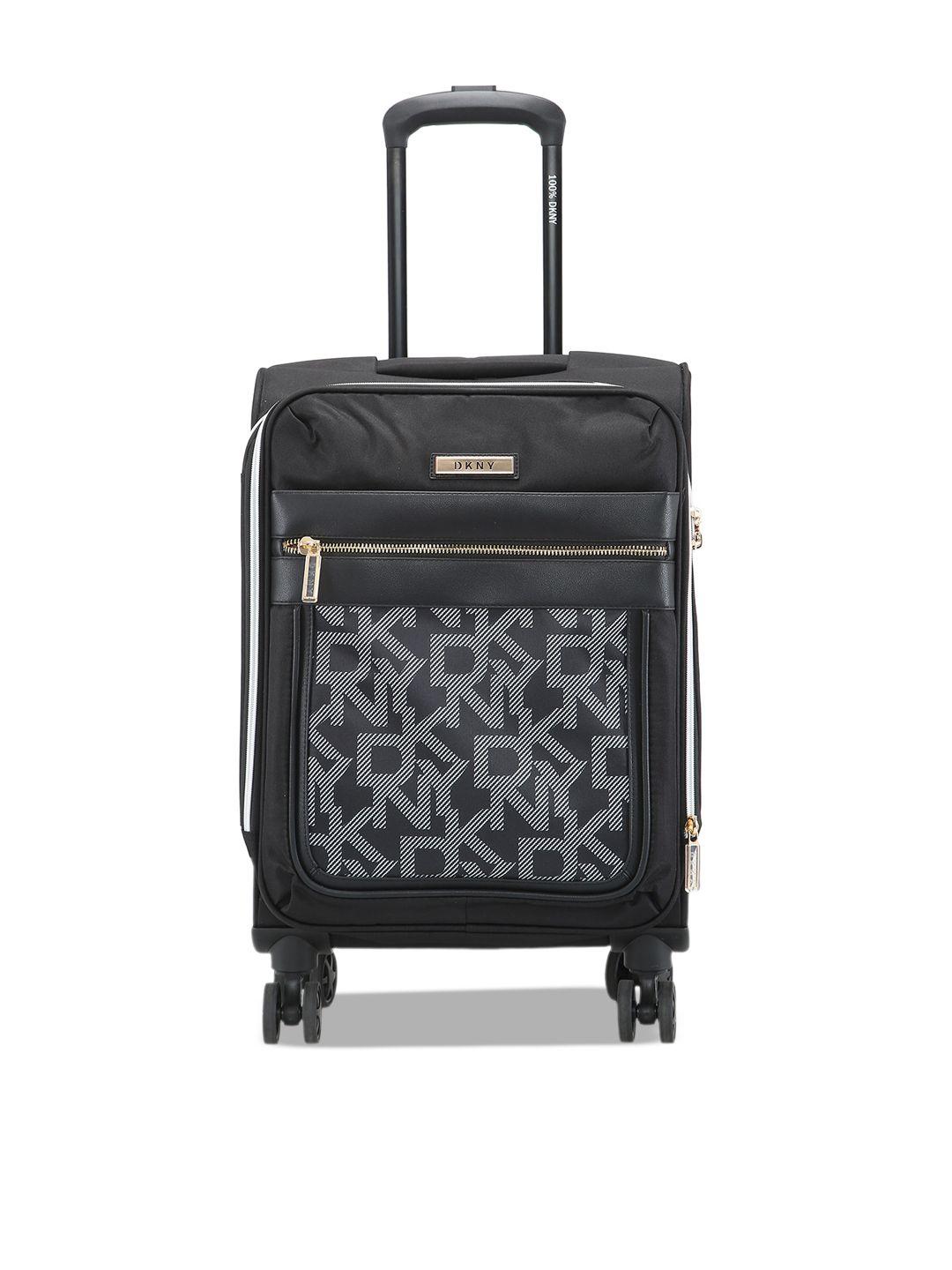 dkny after hours polyester twill material cabin size trolley