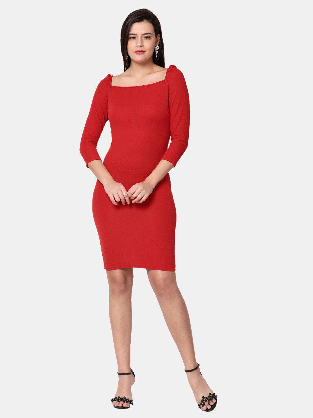 selvia square neck sheath dress