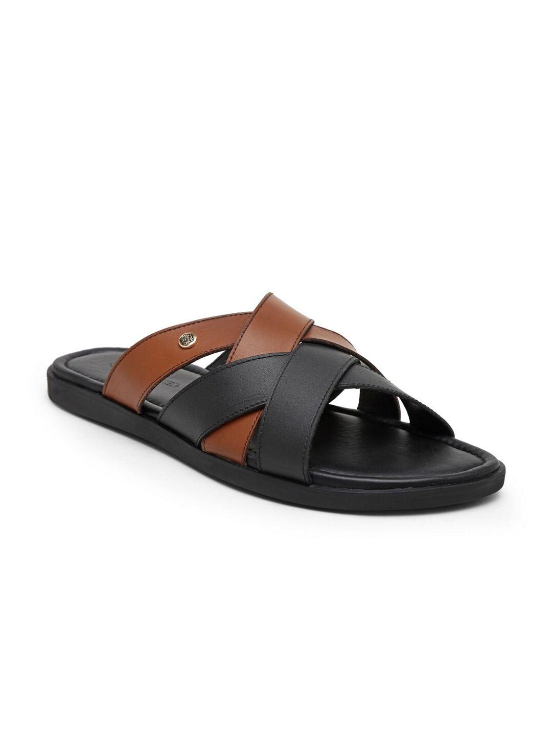 beaver men open toe leather comfort sandals