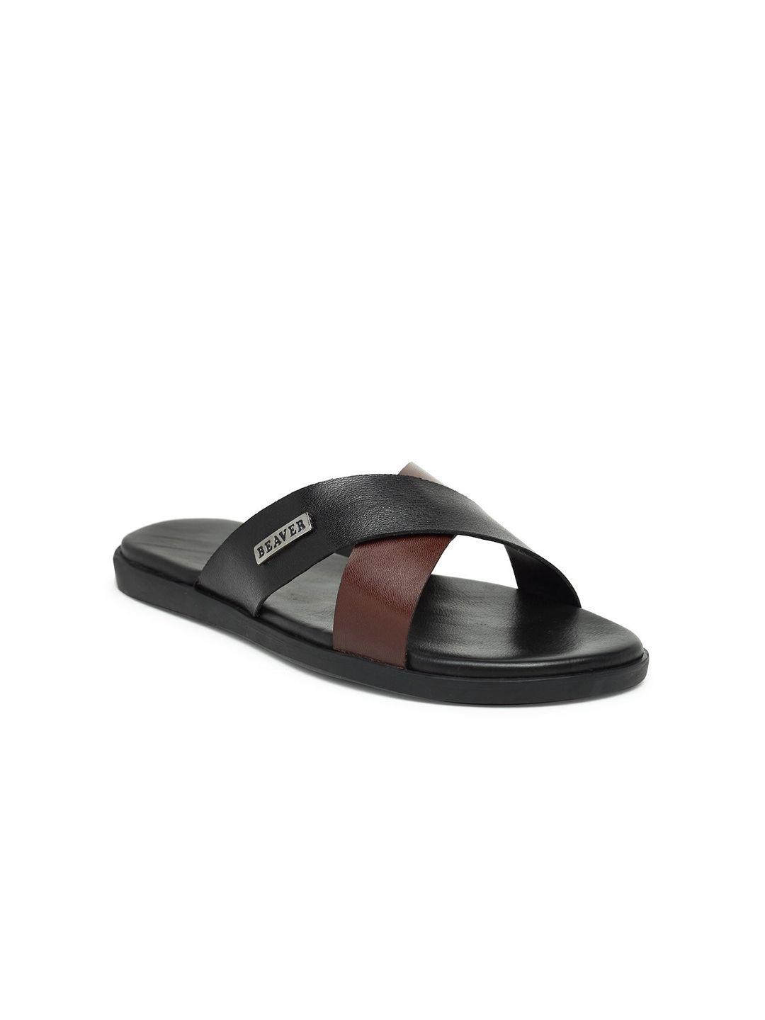 beaver men leather comfort sandals