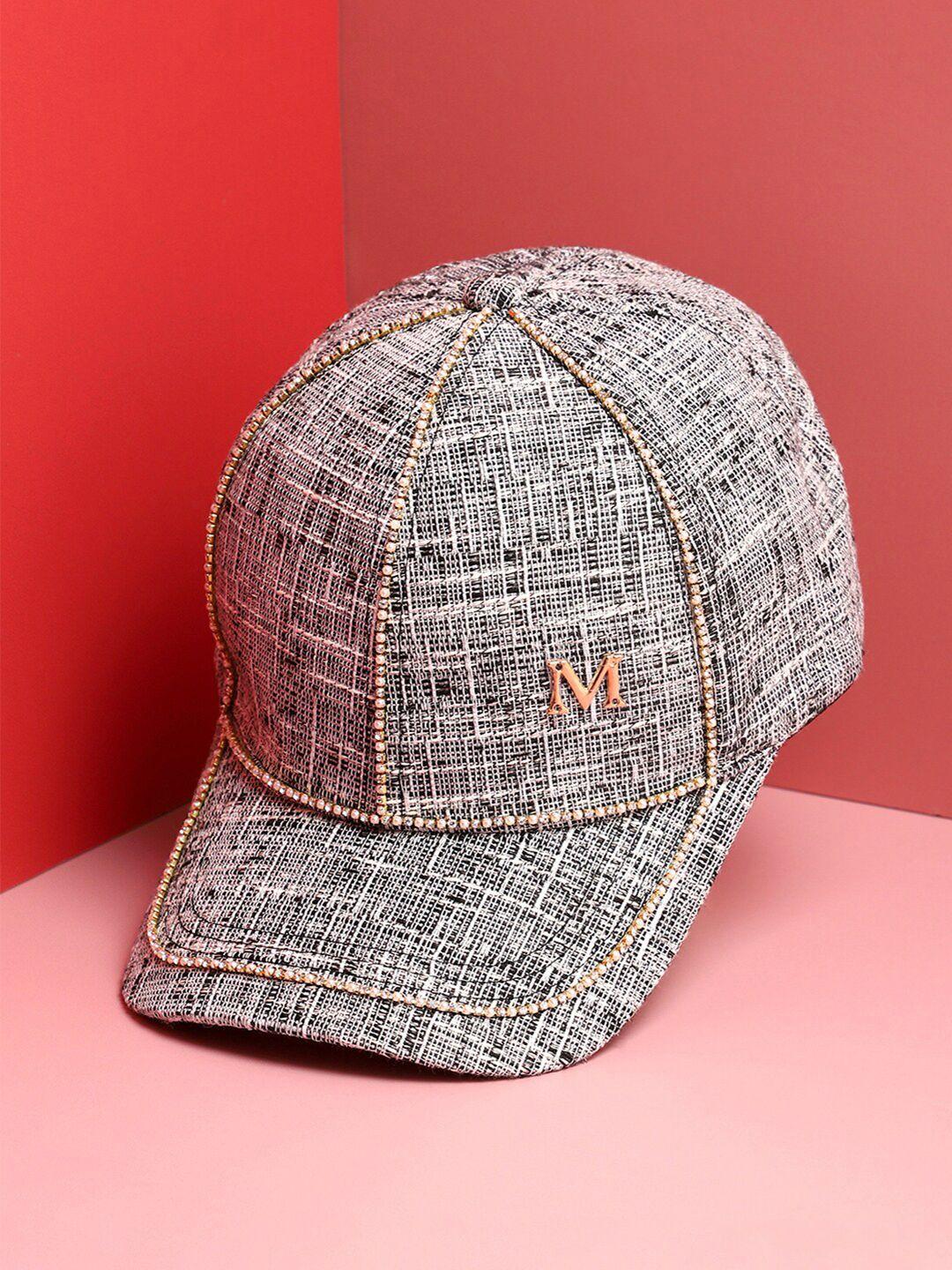 french accent men textured baseball cap