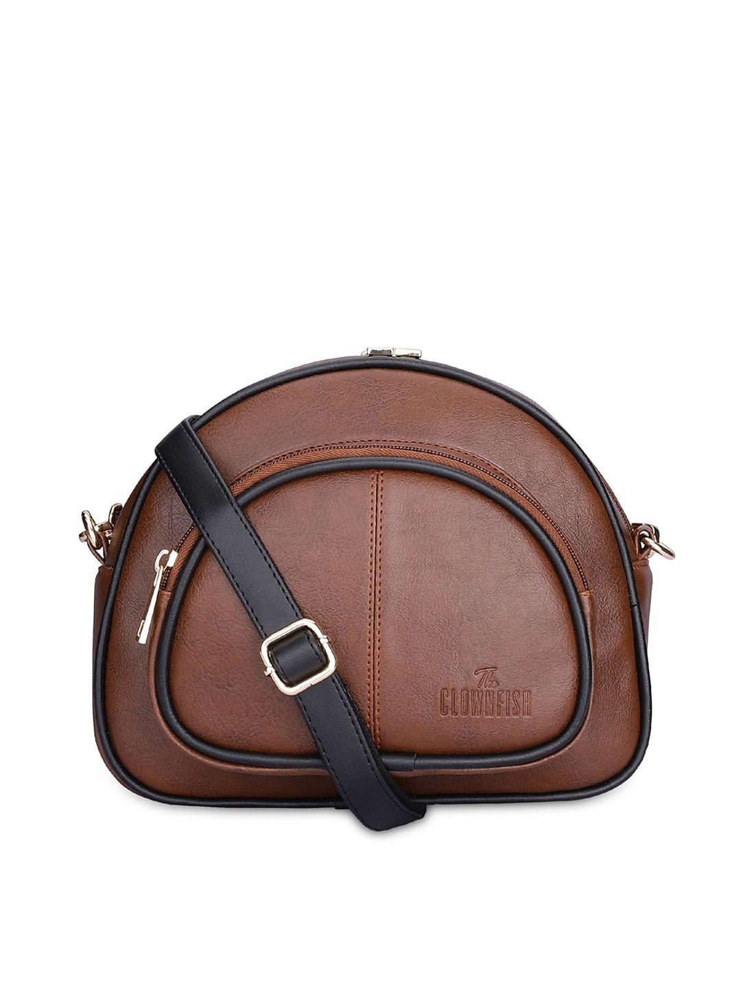 the clownfish adjustable strap half moon sling bag