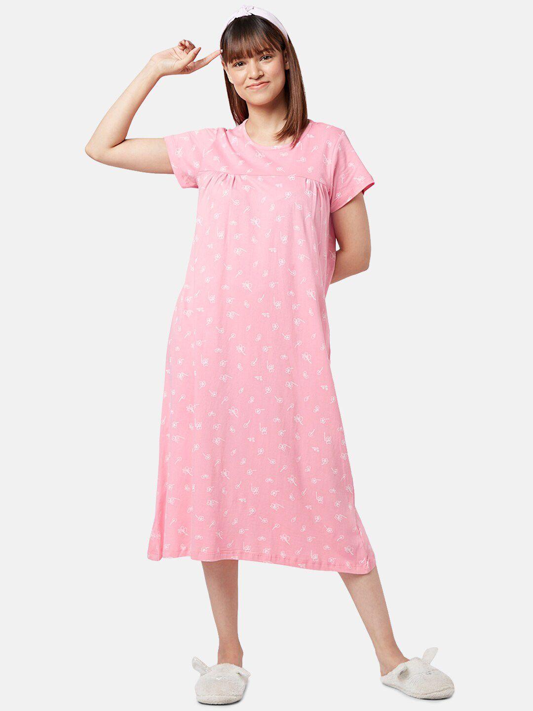 yu by pantaloons floral printed nightdress